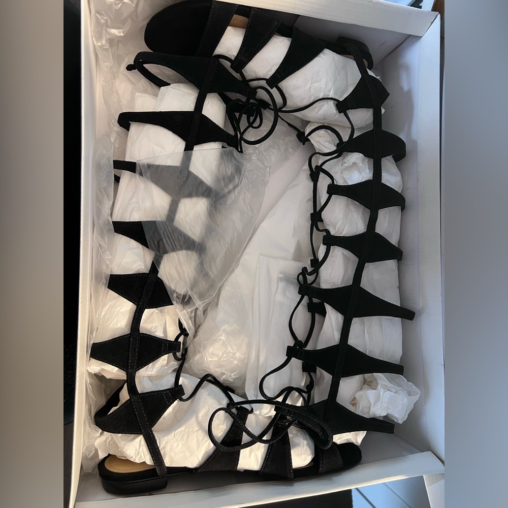 Schutz Shyla black gladiator sandals size 7
